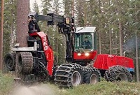 serwis żurawi, dźwigów leśnych i maszyn do drewna